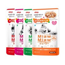 먀우먀우 쥬시 70g 주식파우치 고양이간식, 1개, 생선믹스