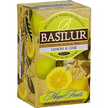 바실루르 망고 파인애플 티 실론 홍차 20ct 호일 봉투, 레몬 라임, 1팩