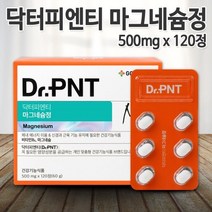 닥터피엔티 마그네슘정 120정(2개월) 마그네슘 활력있는 에너지가 필요한 가족 모두, 2개, 120정