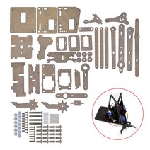 아두이노 키트 코딩 입문 교육 보드 점퍼선 SG90 MG90S 4 DOF Unassembly 아크릴 기계 팔 로봇 매니manipu, 06 black acrylio
