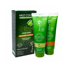 자연바람 순한허브 트리트먼트 칼라크림 염색약 1 2제 150ml, 순한허브 1N흑색