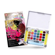 사쿠라 코이 워터칼라 CAC 고체물감 팔레트 24색 세트