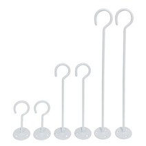 물음표천장고리 천정후크 행잉화분 캐노피 다용도 훅걸이, 화이트, 6개