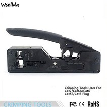 RJ45 RJ11 Cat7 Cat6A Cat5 모듈러 플매트 카펫 매트 러그 메탈 클램프 로션 퍼 조합 키트 용 하이 엔드 네트워크 텔레콤 핑 도구 1 세트