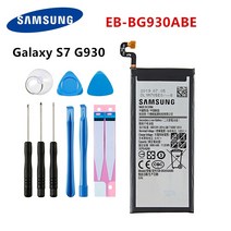 핸드폰 배터리 교체 삼성 원래 eb-bg930abe 3000mah 배터리 삼성 galaxy s7 sm-g930f g930fd g930 g930a g930vt g930fd +, 없음