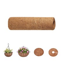Coco Carpet Coconut Fiber Roll Natural Coco Fiber Liner Coconut Fiber Coir Sheet Garden Flower Pot F, 한개옵션0