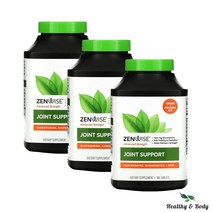Zenwise Health 젠와이즈 조인트 서포트 글루코사민 콘드로이친 1200 MSM 180정 3팩