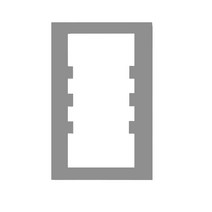 진흥전기 V시리즈 실버 콘센트보조대 소(1구 2구전용)