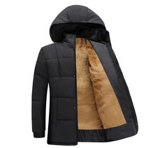 기모 남성 역시즌 아버지 겨울 자켓 중노년 두꺼운 남자패딩코트