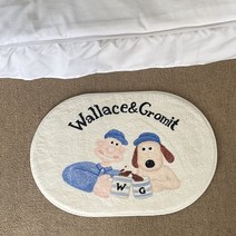 윌레스와 그로밋 러그 발판 매트, 50x80cm, 윌레스와그로밋