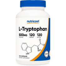 뉴트리코스트 L 트립토판 500mg 120캡슐 바이오페린 수면 세로토닌 L-Tryptoph, 2병