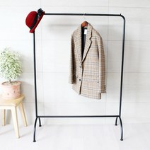 코코디피 피앙세 옷가게 행거 주문제작 의류 매장용 철제 파이프 1단 예쁜 헹거, 흰색
