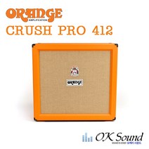 ORANGE CRUSH CR PRO 412 오렌지 블랙 색상선택 스피커캐비넷 240W 기타캐비넷 기타연주용스피커, CRUSH PRO 412 오렌지