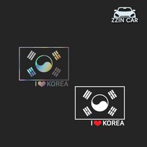 찐카 태극기 포인트 차량용 데칼스티커 ZCP-43, 오렌지, 대형