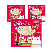 이나바 고양이 챠오 츄르 20P, 참치 + 해산물 혼합맛 14g 20P (SC-127), 14g, 3개
