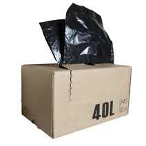(에스디) 롤형 쓰레기봉투/분리수거 비닐봉투, 60매입-검정, 40L-1개