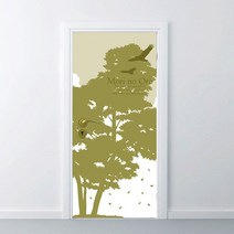 현관문 리폼 시트지_숲의 소리