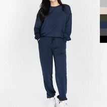 남녀공용 커플룩 여성 맨투맨 죠거 트레이닝 세트