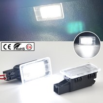볼보라이트 2Pcs 자동차 LED 무료 트렁크 부팅 빛 Footwell 환영 문 램프 부팅 램프 볼 보 V40 V40CC V60 S, 한개옵션1, 한개옵션0
