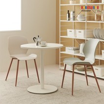 한샘 멜로우 체어 2개세트 (4종/택1) 식탁의자 카페의자, 01.멜로우 체어 2P_화이트