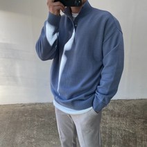 미꼬장 남자헨리넥니트 캐시미어반폴라