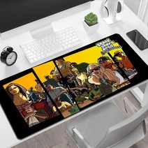 손목보호마우스 무선마우스 GTA 5 마우스 패드 Xl 컴퓨터 및 사무실 확장 Xxl 긴 키보드 게임 Pc 게이머 액세서리 매트 카와이, 없음, 91.FD001716 - 400x800x2mm