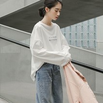가바바 여성 맨투맨 DO YOU REMEMBER ROCK N ROLL RADIO 라운드 긴팔 티셔츠 G39347