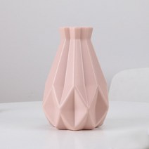 프리츠한센 이케바나 도자기 화병 항아리 종이 접기 플라스틱 꽃병 북유럽 장식 홈 도시 정원 거실, [02] Pink