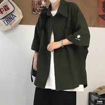 가바바 남성 반팔 남방 데이지 포인트 러블리한 셔츠 G59041