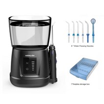 아쿠아픽 구강세정기 수동 휴대용 워터픽 추천 V700P IPX7 터치 스위치 치아 클린, 검은 색, 유럽 ​​연합