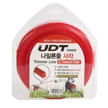 UDT예초기액세서리 나일론줄 2.7mm - 70M(사각형)