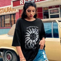 바다 서핑 보드 파라다이스 비치 여성 T 셔츠 여름 서핑 보드 탑스 스타일 o-넥 그래픽 재미 있은 여자 Tsh, 03 Black-Lasolei_03 M