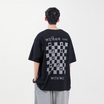 여름 루즈핏 반팔 얇은 5부 티셔츠