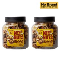 노브랜드 믹스넛 600g x 2개, 1개