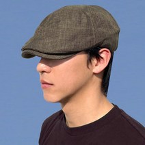빅사이즈 더블린 린넨 밴딩 헌팅캡 4컬러 어르신 중년남자 할아버지 노인 베레모 모자 골프 남자 여자 여름 (Dublin Linen Hunting Cap)