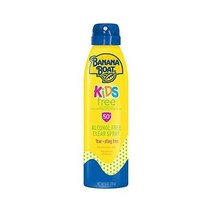 바나나보트 키즈 선스크린 스프레이 알코올 프리 티r 프리 S틴g 프리 Broad Spectrum SPF 50 6oz., Kids Sport - SPF 50 - 6oz, Lotion