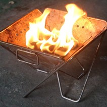 캠핑점화나무 조각 화로대 바베큐 우드칩 백패킹