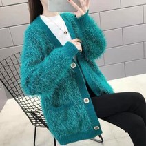 SDCVRE Ladies sweater Solid Long Sleeve Sweater Women&#39;s Cardigans Korean Style Cute Women&am