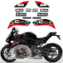 BMW 오토바이 바디 스티커 S1000RR 2019 2020 2022 방수 벨트 로고 데칼 액세서리, 04 D, 4D