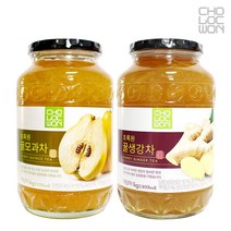 초록원 꿀모과차 1KG +꿀생강차 1KG (2KG) 액상차 과일청