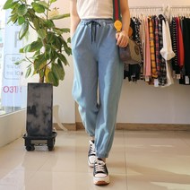 메리앤유 트렌디한 밴딩 청데님 조거팬츠