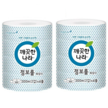 깨끗한나라 ECO 점보롤 화장지 300m, 4개입, 2개