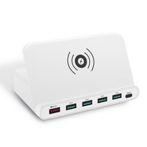 파워윈 고속 멀티충전기 7포트 PD지원 스마트형 828W White, 1개