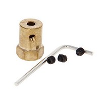 Fielect 2Pcs Brass Joint Motor Shaft Coupling Connector RC Model Airplane Car Wheel Tire Shaft Coupl, 1
