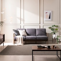 리바트 올 뉴탐 3인+1인 패브릭 소파세트(8색), (옵션5)그레이+월넛