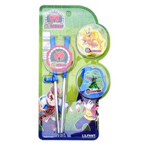 공룡메카드 체인지 교정용 스텐 젓가락 2단계, 블루, 3세트