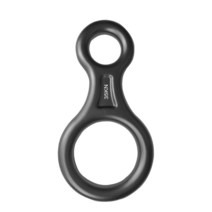 야외 알루미늄 마그네슘 합금 암벽 등반 8 워드 링 35KN 라운드 후프 어필링 장치 다운힐 늦추는 하강기, 회색