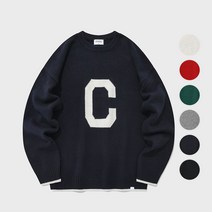 커버낫 램스울 C 로고 크루넥 니트 (6color)