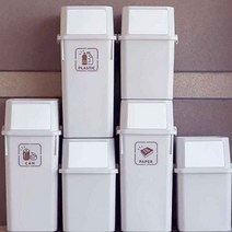 모리 폐건전지수거함 폐형광등 수거함 분리 박스 재활용 틈새 아파트 수거대 원룸 4개, 모리휴지통(40L화이트4p)