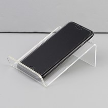 socean 상품 전시대 경사아크릴 스마트폰 받침대 소형 디스플레이 스탠드 테이블 진열 선반 판매대 물건 디피 받침